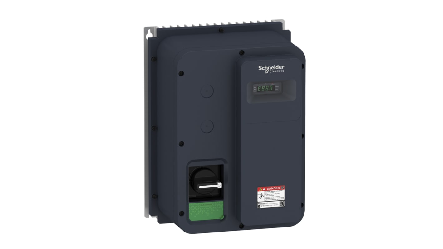 Avviatore a velocità variabile Schneider Electric ATV320U04N4WS, potenza 0,37 kW, montaggio a parete, grado di protezione IP65.