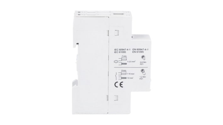 Contattore Lovato CN3211024, 1 polo, 32 A, tensione bobina 24 V, montaggio su guida DIN, dimensioni 17.5 mm x 65 mm x 85 mm.