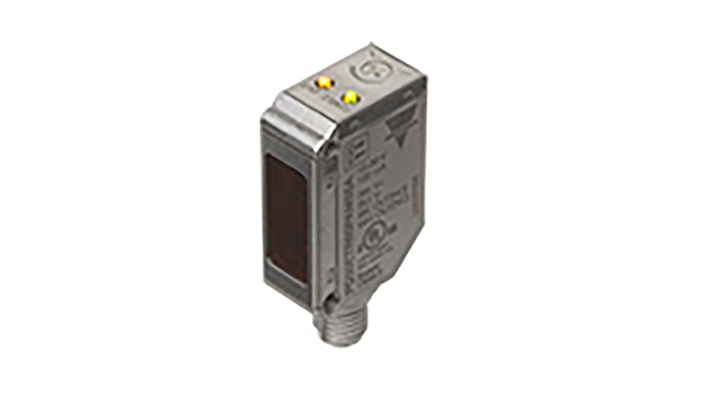 Sensore fotoelettrico Carlo Gavazzi PD30ETR60PAM5SA, miniaturizzato, rilevamento fino a 6 m, custodia in acciaio inox, IP68/IP69K.