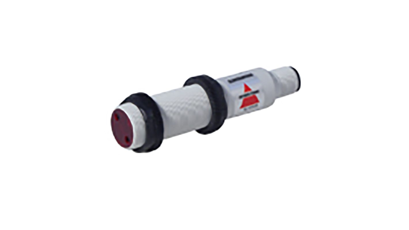 Carlo Gavazzi PA18CLR30TOM6, sensore fotoelettrico cilindrico a retroriflessione, rilevamento fino a 3 m, IP67.
