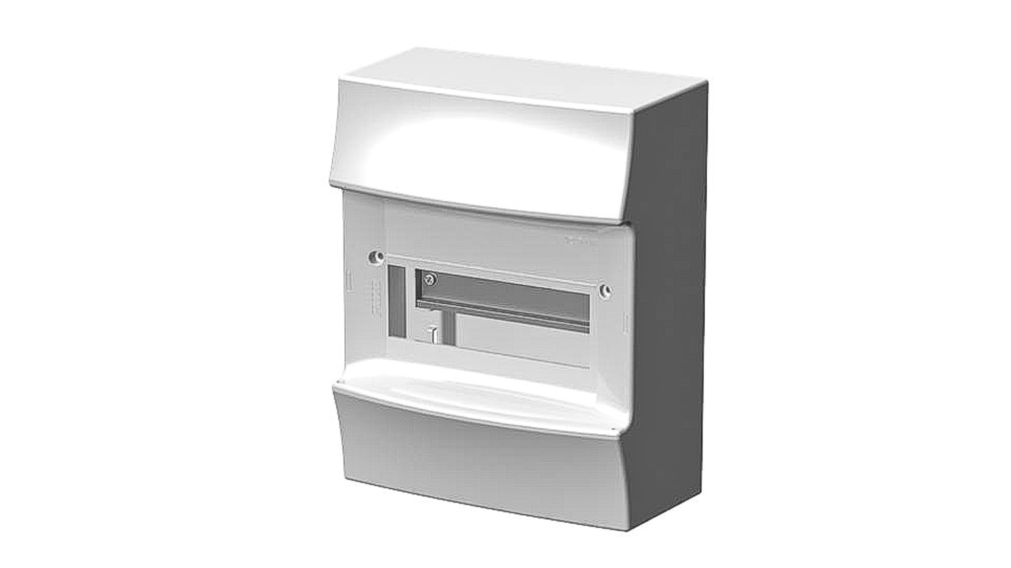 Unità per utenze civili ABB F712403, 8 moduli, custodia plastica, IP41, dimensioni 120 x 202 x 257 mm.