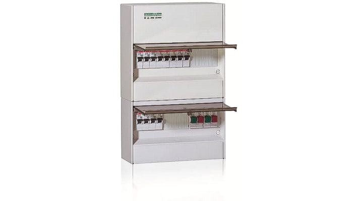 Colonna uplink ABB 1SLM007714A0011 per scheda di misurazione Galeo, custodia plastica, dimensioni 55 x 265 x 245 mm, grado di protezione IP30.