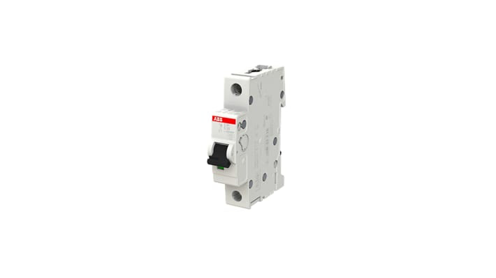 Interruttore magnetotermico ABB 352140, 1P 25A, Tipo C, montaggio su guida DIN, capacità di rottura 20 kA, dimensioni 69x88x17.5 mm.