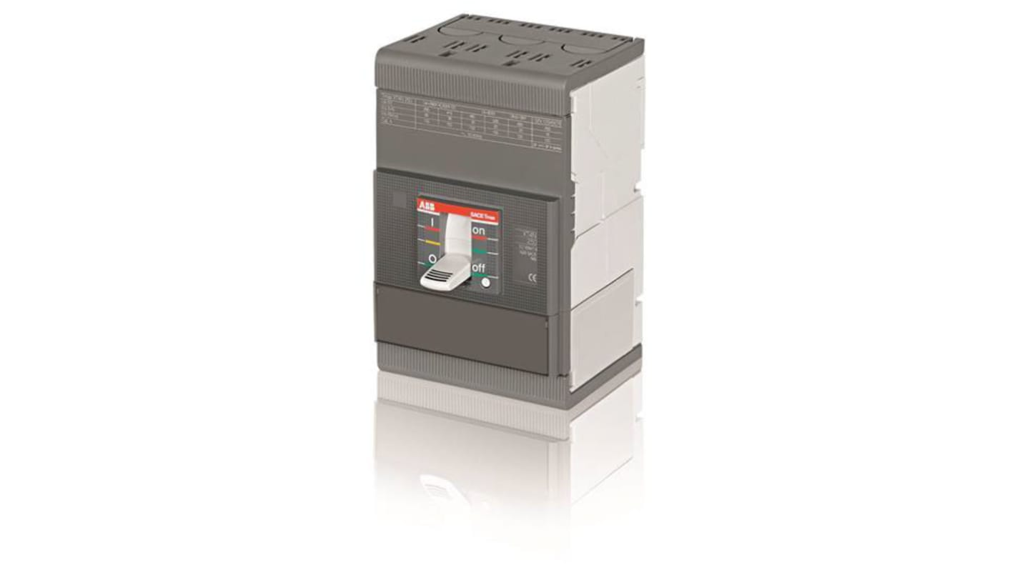 Interruttore di isolamento ABB 68212, 3 poli, 250 A, tensione 500 V DC, 690 V AC, dimensioni 105 x 82.5 x 160 mm.