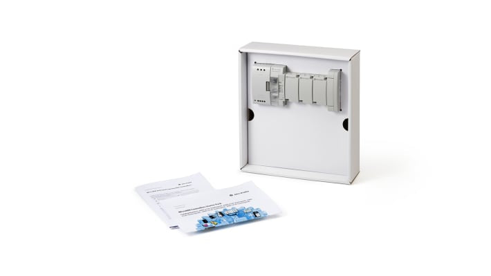 Rockwell Automation 2080-LC50-STARTERPACKLRS, starter kit per CPU PLC Micro 850 Lite, 24 V c.c., include controller e simulatori.