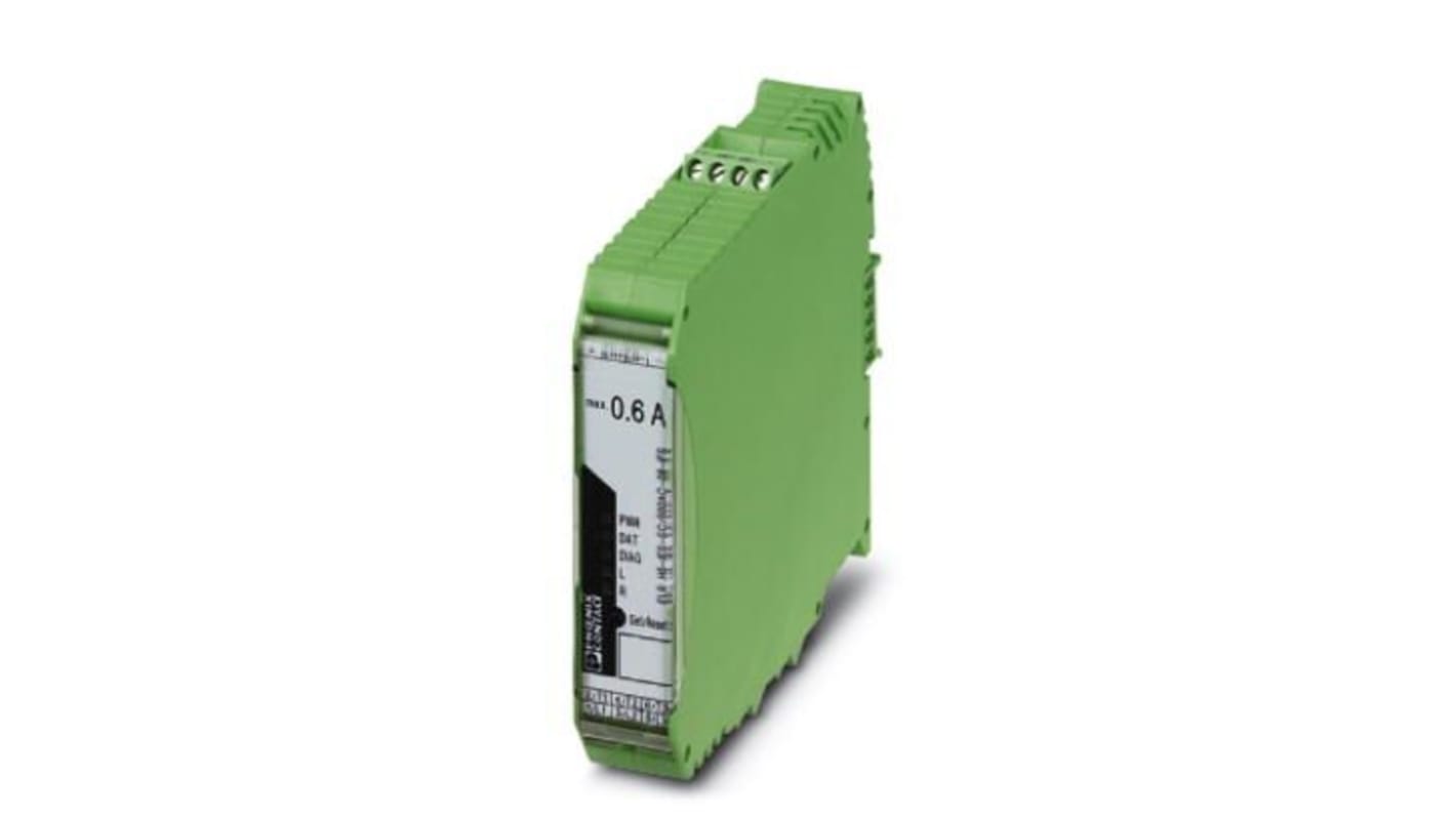 Phoenix Contact 2905151, starter motore ibrido 3 fasi, 24 V CC, montaggio su guida DIN, dimensioni 107 x 22,5 x 114 mm.