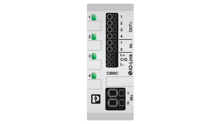 Interruttore di sicurezza elettronico Phoenix Contact 2910411, 10A, 24V, montaggio su guida DIN, dimensioni 90mm x 36mm x 98mm.