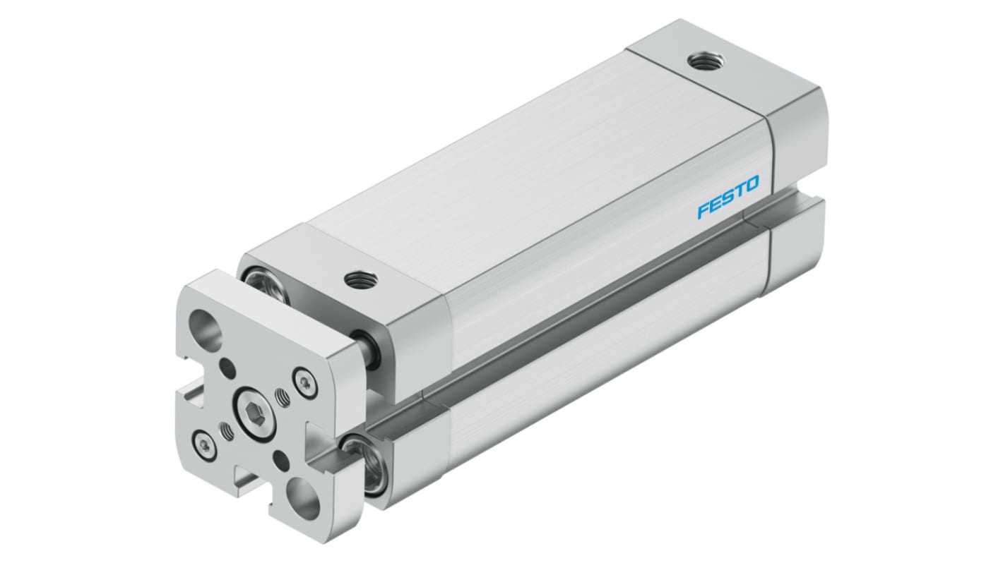 Cilindro pneumatico Festo ADNGF-16-50-P-A, doppio effetto, foro 16 mm, corsa 50 mm, attacco M5, resistente alla corrosione.