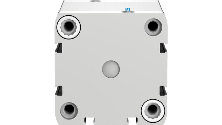 Cilindro pneumatico Festo ADN-63-50-A-P-A, doppio effetto, foro 63 mm, corsa 50 mm, pressione massima 10 bar, peso 1.1 kg.