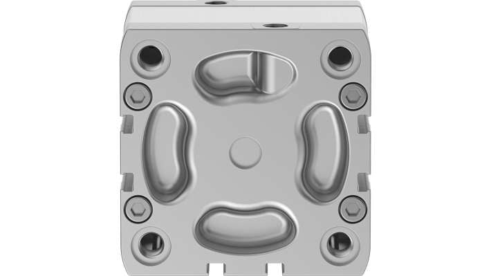 Cilindro pneumatico Festo ADN-80-25-A-P-A, doppio effetto, alesaggio 80 mm, corsa 25 mm, resistenza alla corrosione.