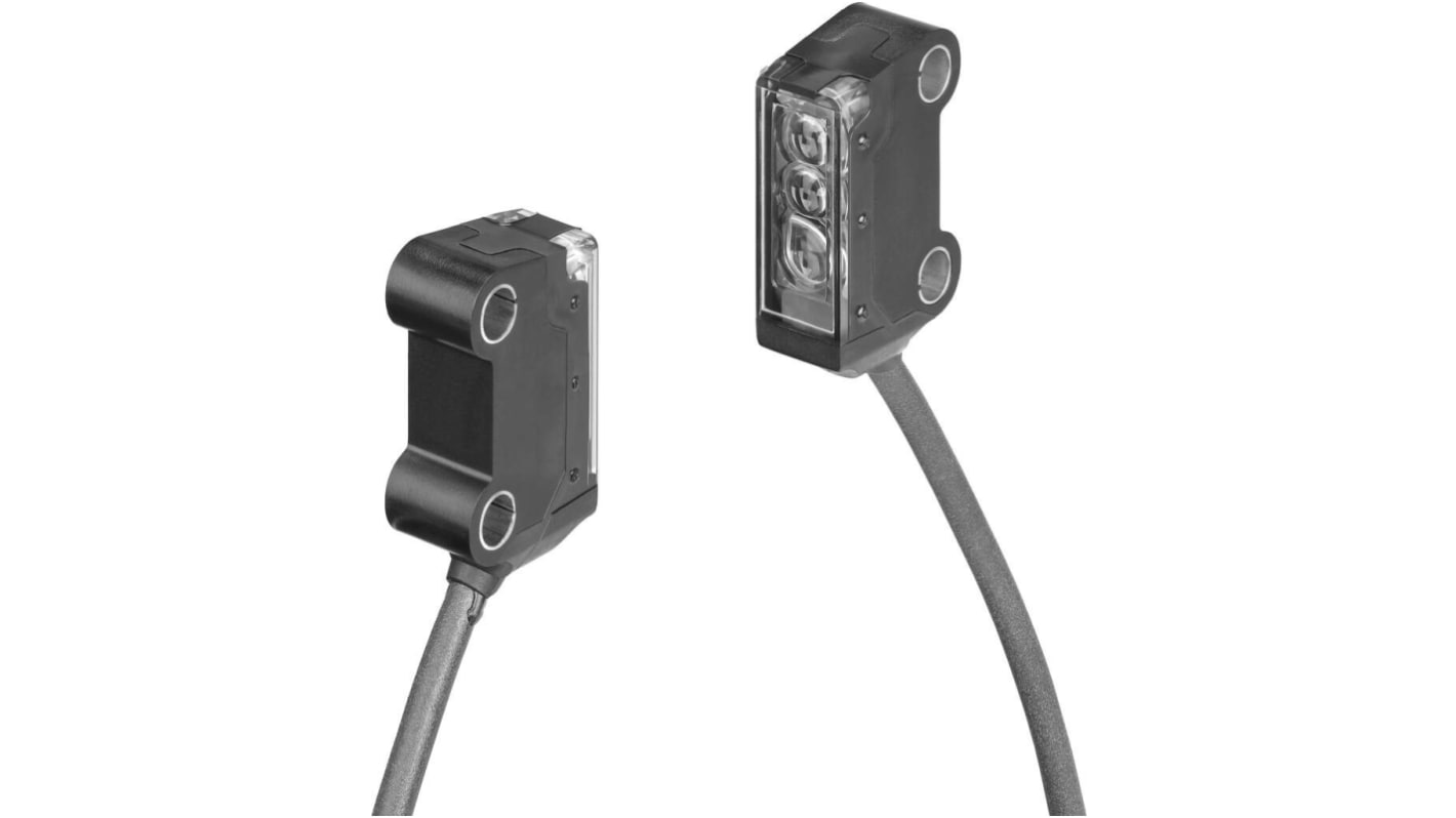 Festo SOOD-TB-R-PN, sensore fotoelettrico rettangolare con tecnologia a fascio passante, gamma di rilevamento 150-2000 mm, IP65/IP67.