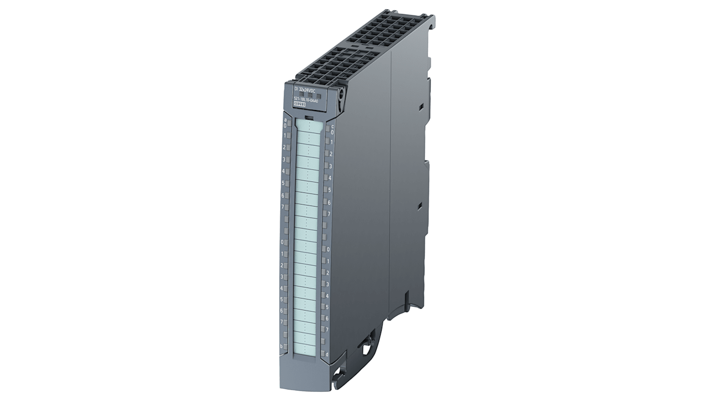 Modulo I/O digitale Siemens 6ES7521-1BL10-0AA0 con 32 ingressi, corrente di 2,7 mA - Serie SIMATIC per monitoraggio e controllo precisi.