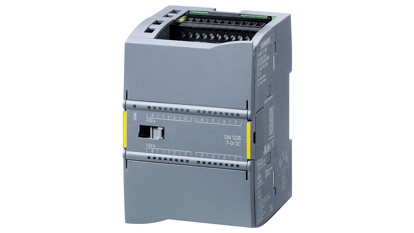 Modulo I/O digitale Siemens 6ES7226-6BA32-0XB0 per Serie SIMATIC - 16 ingressi, compatibile con PLC S7-1200. Ideale per sistemi di controllo e sensori in ambienti industriali.