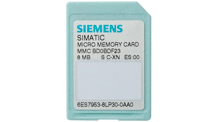Scheda di memoria Siemens 6ES7953-8LL31-0AA0, Flash-EPROM da 2 MB per S7-300/C7/ET 200. Affidabile e duratura, conserva dati per 10 anni.