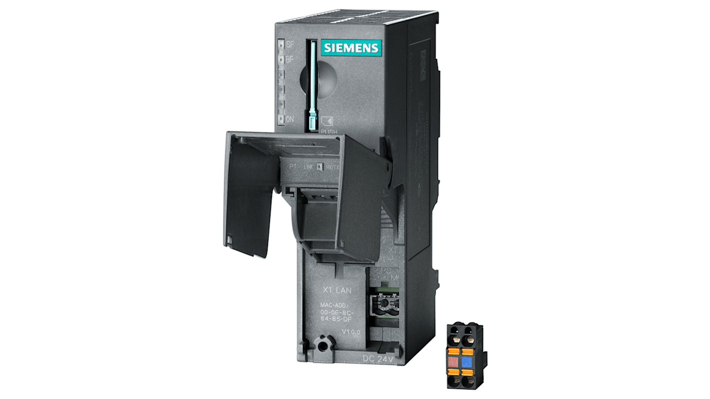 Modulo interfaccia PLC Siemens 6ES7153-4AA01-0XB0, tensione 24V c.c., connettività Profinet. Ottimizza l'automazione industriale.