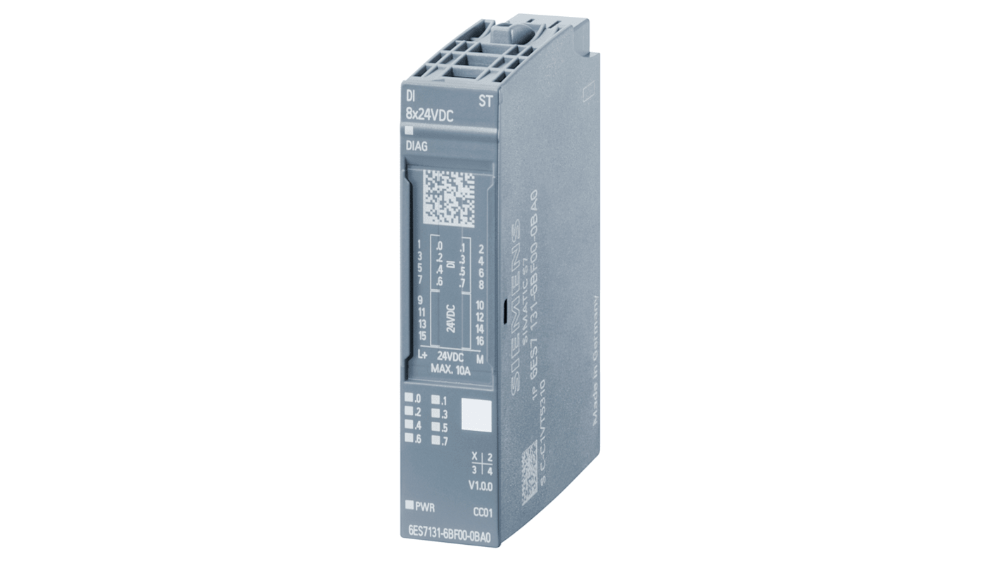 Modulo I/O digitale Siemens 6ES7131-6BF00-0CA0 con corrente di ingresso 2,5 mA - SERIE SIMATIC per automazione industriale.