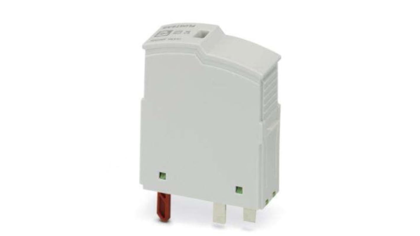 Phoenix Contact, protezione da sovracorrente 3 fasi per guida DIN, IP20, corrente massima 4kA, materiale poliammide, colore grigio.