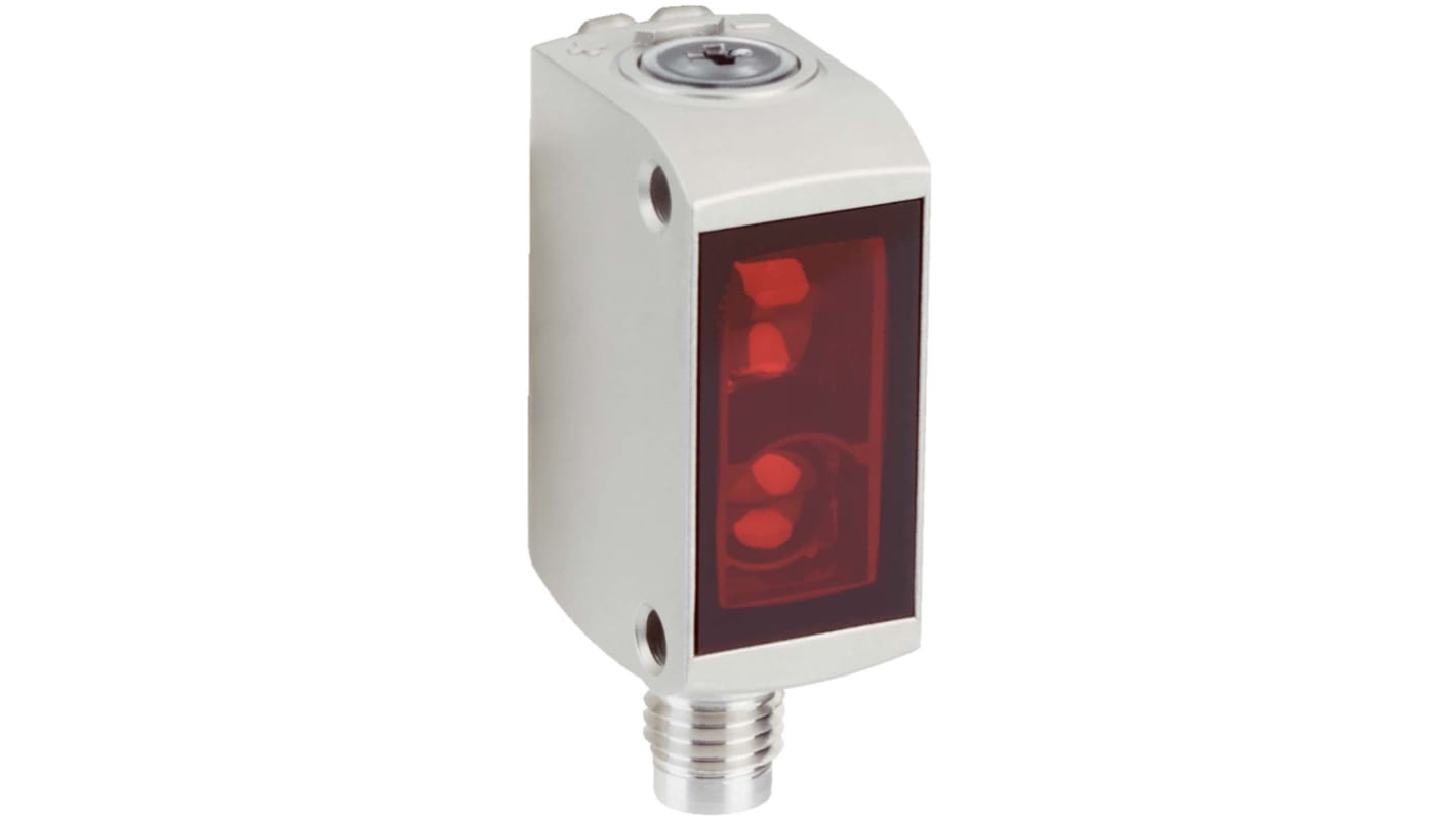 Sensore fotoelettrico rettangolare Sick GL6-E4411V, a retroriflessione, IP67, rilevamento fino a 6 m, custodia in acciaio INOX.