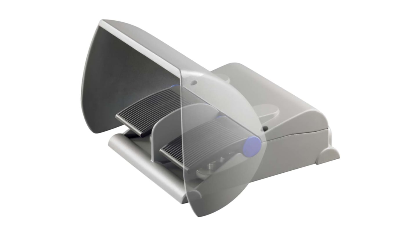 Interruttore a pedale momentaneo Schmersal, IP65, configurazione NC/NO, 4 contatti, alluminio e termoplastico.