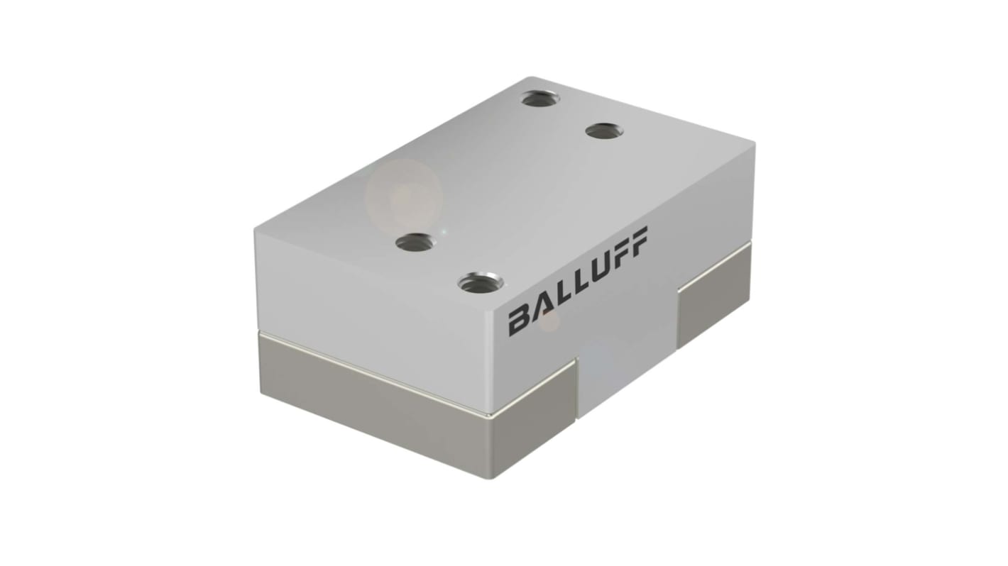 Staffa di montaggio BALLUFF BAM03FA per BCM R15, in alluminio anodizzato, dimensioni 20 x 12,5 x 32 mm, montaggio con viti M3.