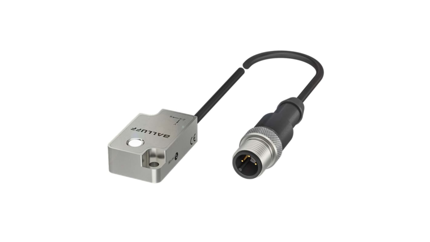 BALLUFF BCM0002, sistema di monitoraggio della produzione con sensori per vibrazioni e temperatura, interfaccia IO-Link, IP67.