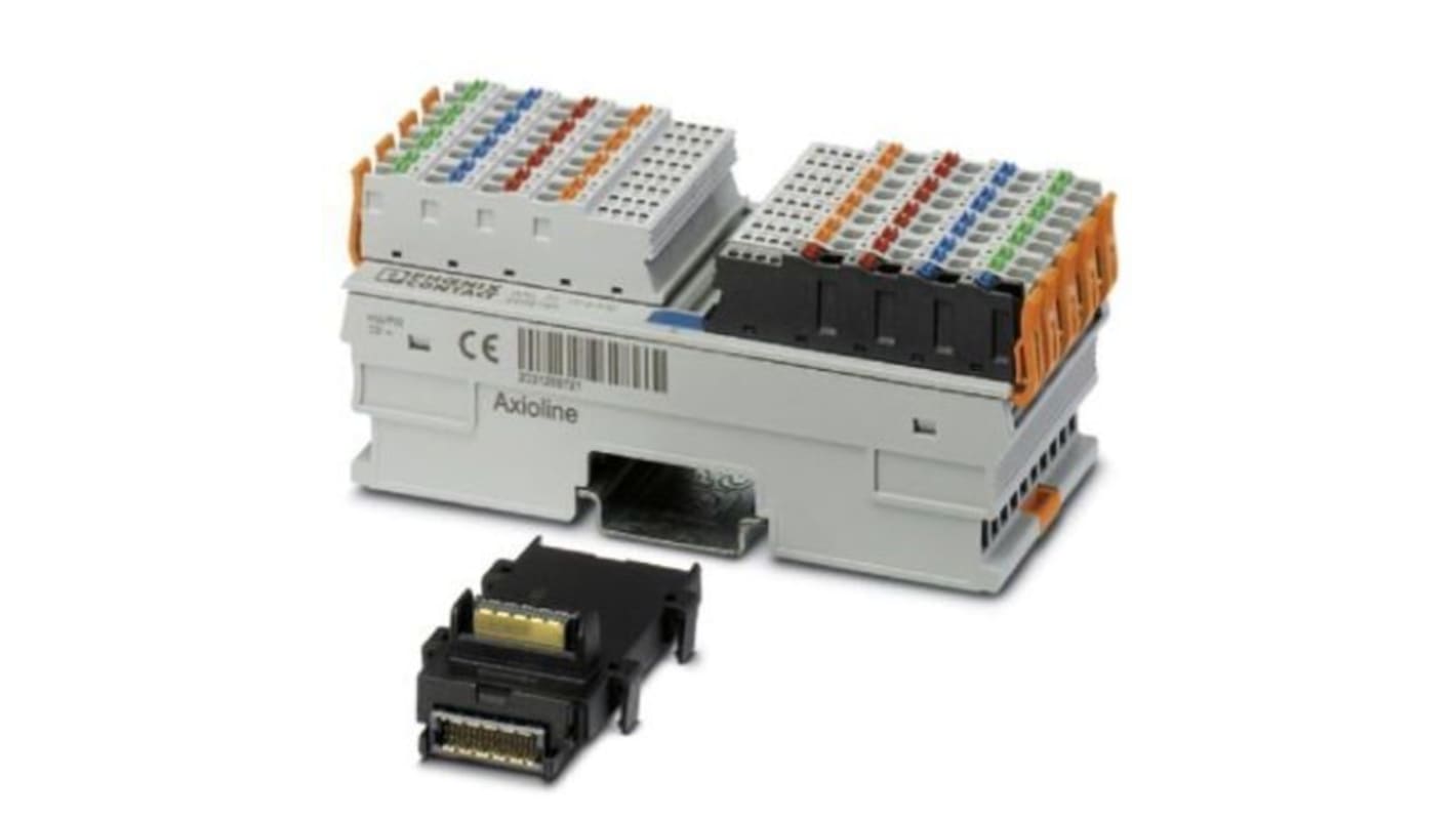 Modulo I/O digitale Phoenix Contact 2701224 per Axioline F, 16 ingressi, IP20, dimensioni 129,9 x 53,6 x 54 mm.