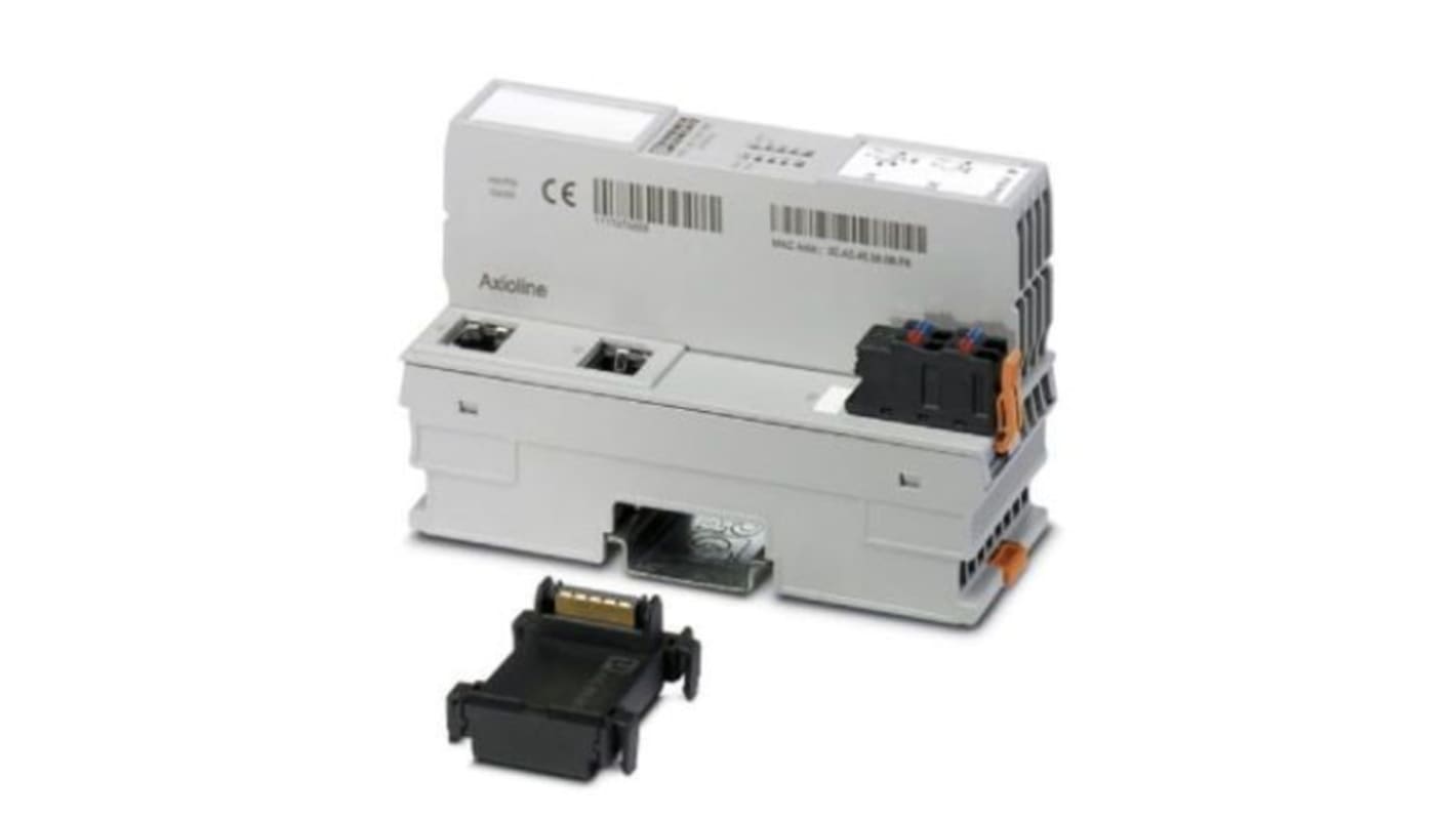 Modulo di espansione PLC Phoenix Contact 2702782 per Axioline F Ethernet/IP. 2 canali, 100 Mbps, dimensioni 126,1 x 45 x 74 mm.
