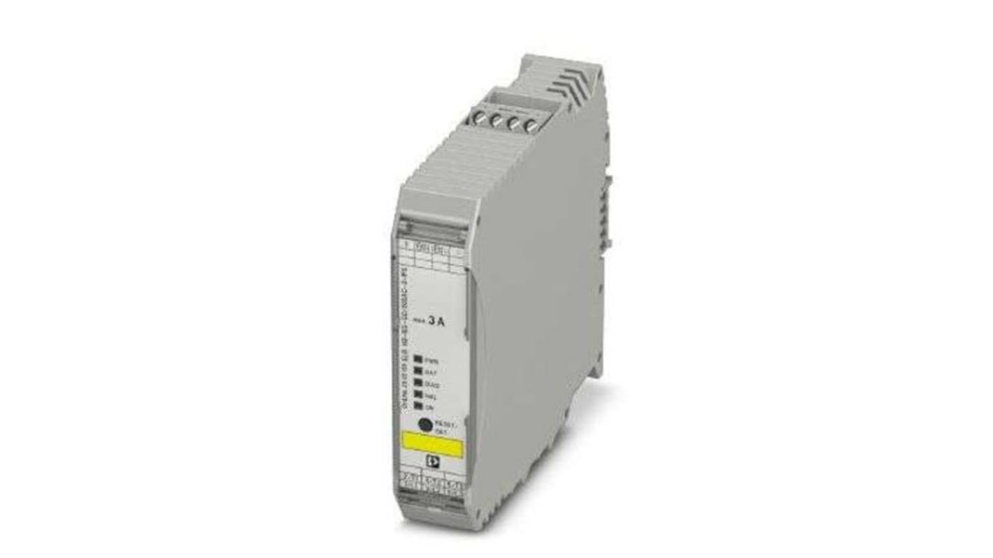 Starter motore avanzato Phoenix Contact 2905155, tensione fino a 500 V, corrente 3 A, montaggio su guida DIN, grado di protezione IP20.
