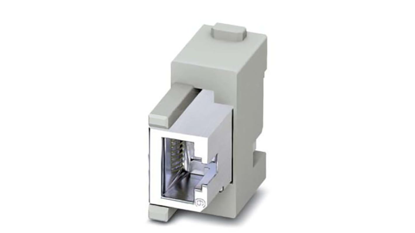 Modulo inserto contatti Phoenix Contact 1419886, femmina RJ45 serie HC-M-RJ45. Lega di rame, temperatura -40 °C a 125 °C. Grado di inquinamento 3.