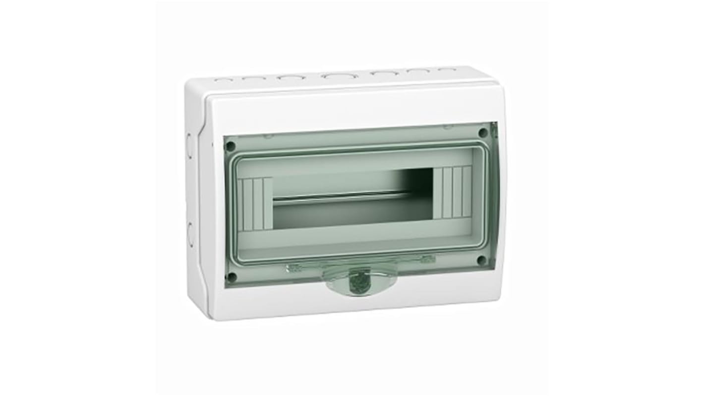 Scheda di distribuzione Schneider Electric Kaedra, 1 fase, 12 moduli, montaggio a parete, IP65, corrente max 63 A.