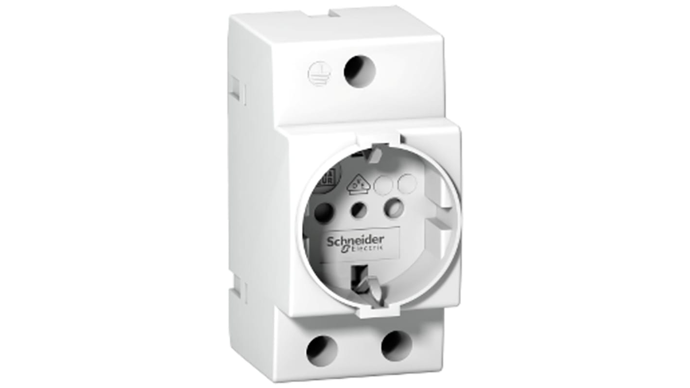 Connettore femmina modulare Schneider Electric A9A15303 per Acti 9 iPC, 2P+e 16A 250V IP20 IK03. Ideale per installazioni sicure.