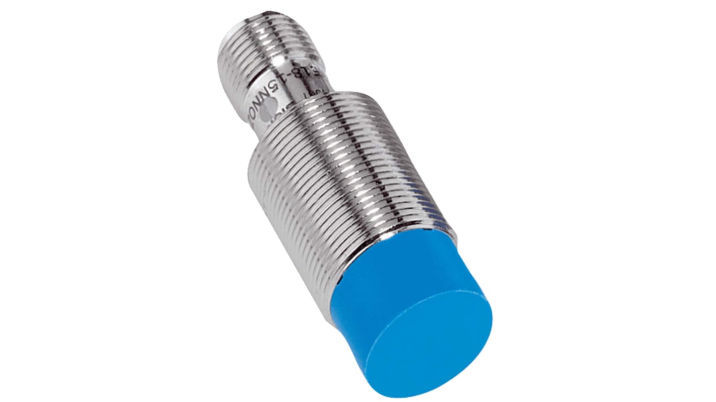 Sensore di prossimità cilindrico Sick IME18-20NPPZC0K, PNP, M18, rilevamento 20 mm, IP67, alimentazione 10-30 V.