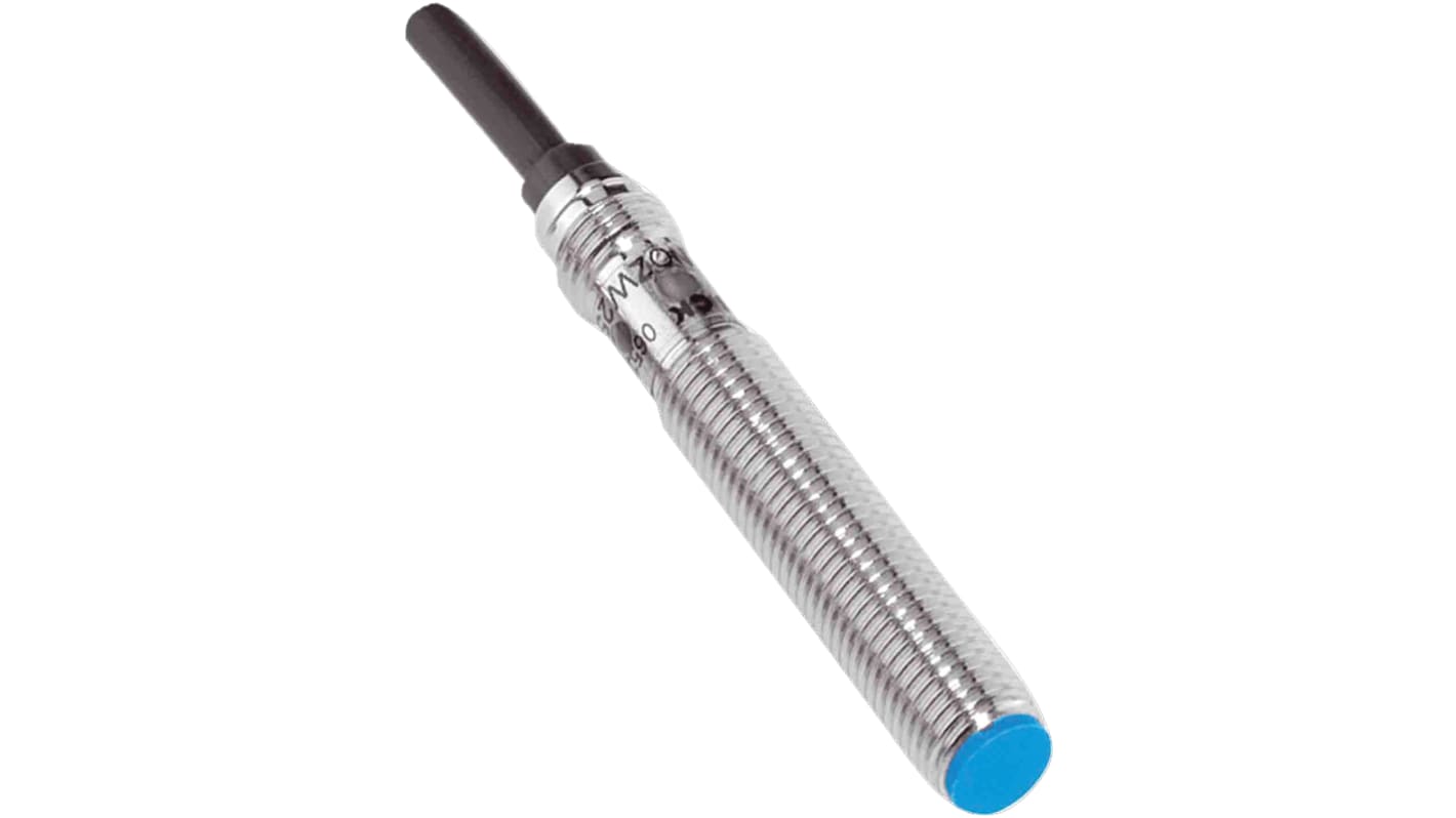 Sensore di prossimità cilindrico NPN Sick IME08-1B5NSZW5S, M8, 1,5 mm, IP67, alimentazione 10-30 V, custodia metallica.