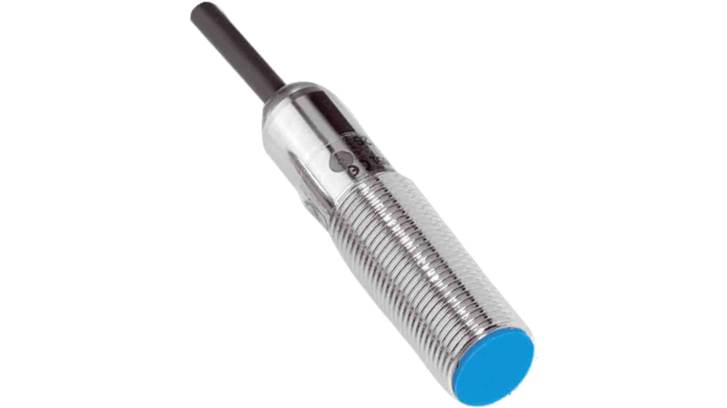 Sensore di prossimità cilindrico Sick IME12-04BPPZW5K, PNP M12, rilevamento 4 mm, IP67, montaggio a filo, dimensioni 44 mm x 12 mm.