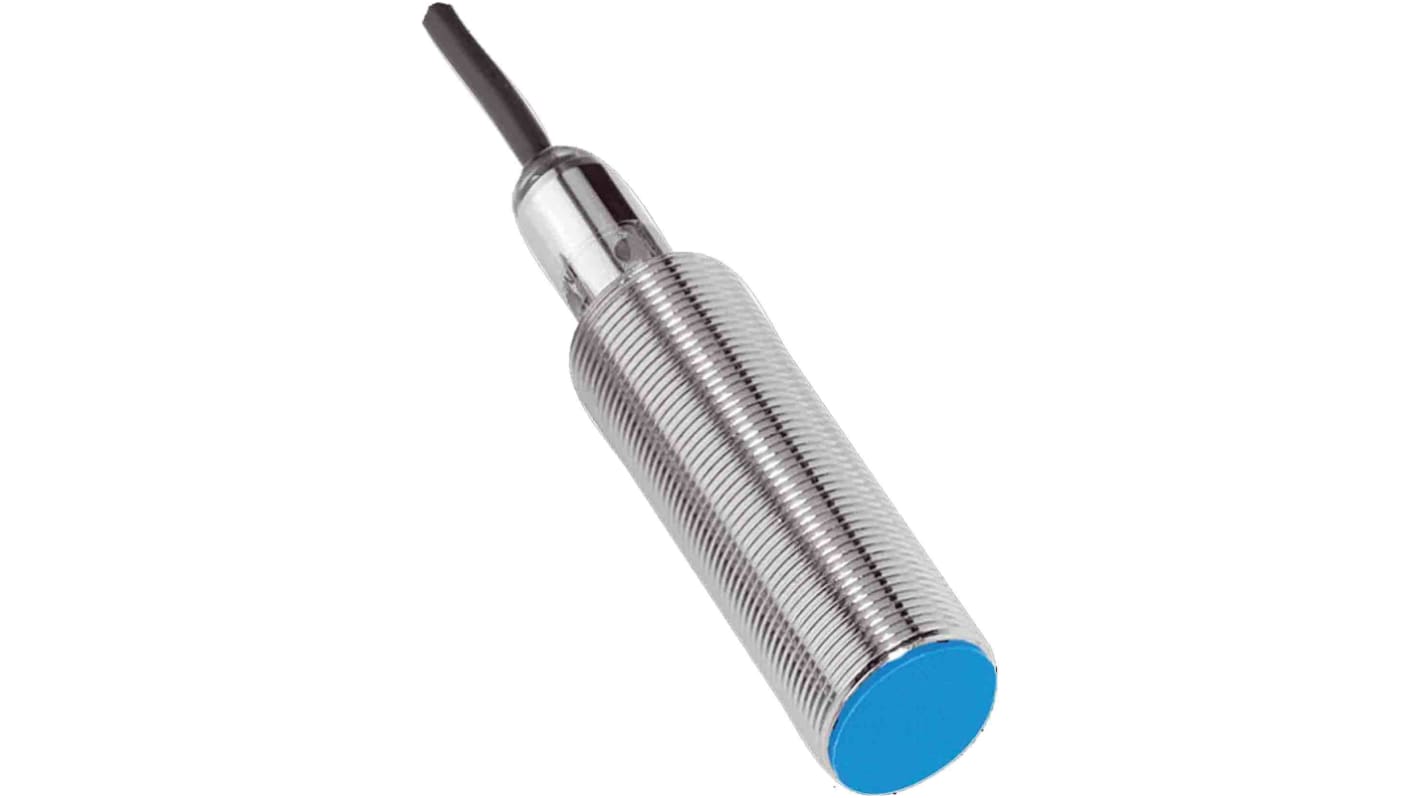 Sensore di prossimità cilindrico NPN Sick IME18-05BNSZW2S, gamma di rilevamento 5 mm, custodia in metallo, montaggio a filo.