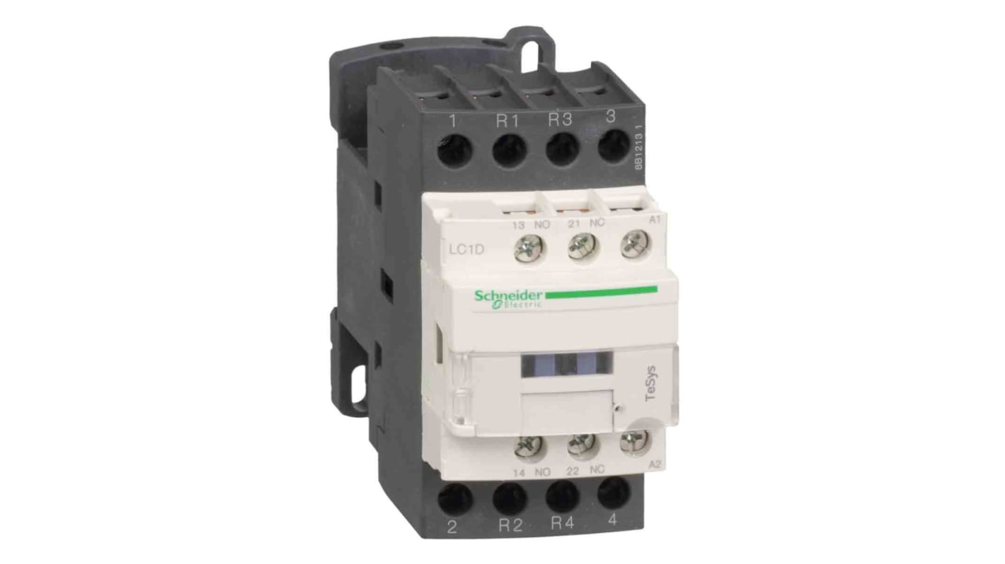 Teleinvertore Reversibile Schneider Electric LC1D2586FDS207, 4 poli, 40 A, 110 V c.c., grado di protezione IP20.