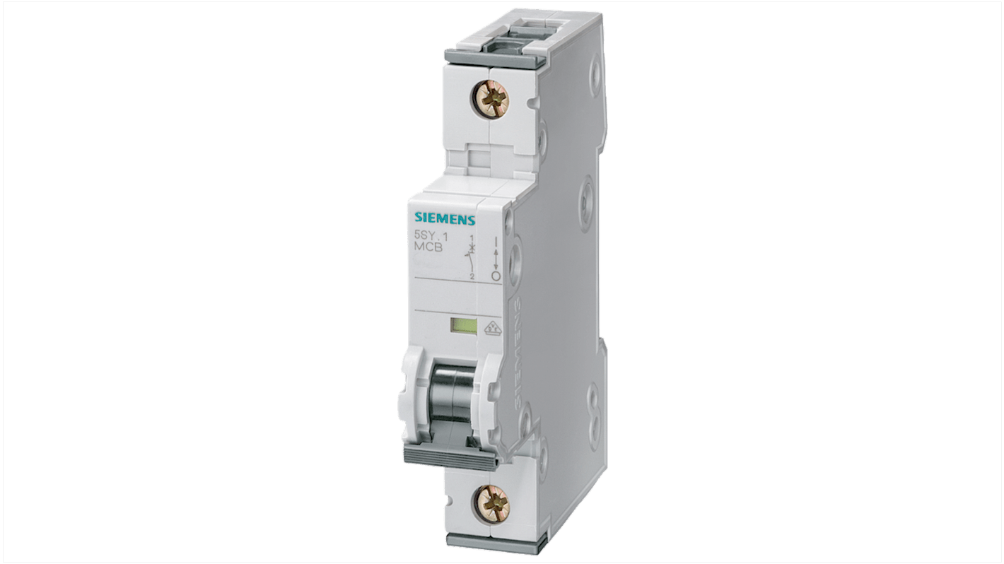 Interruttore magnetotermico Siemens 1P 50A 6kA, Tipo C (cod. 5SY6150-7) per protezione da sovraccarichi e cortocircuiti. Facile installazione e affidabilità garantita.