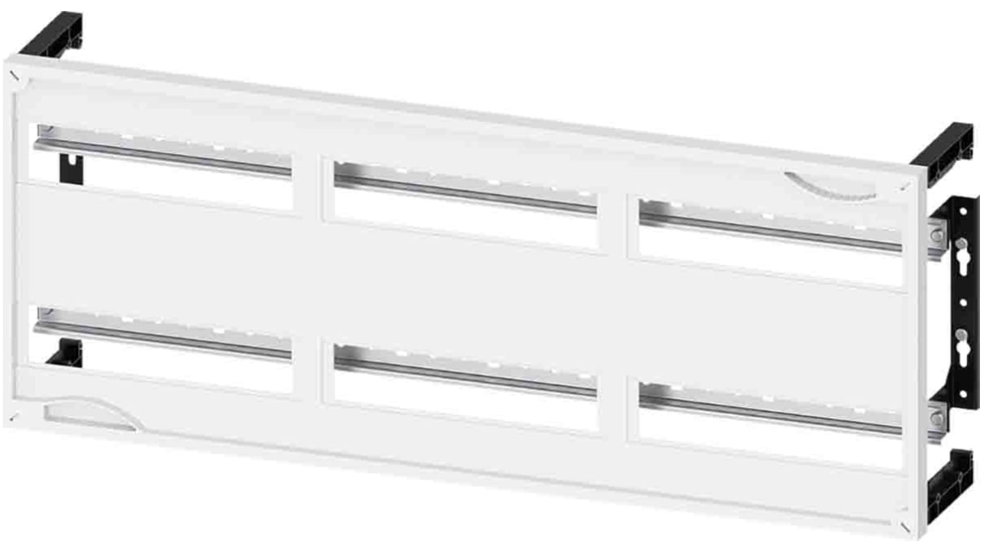 Kit adattatore Siemens ALPHA 400/630 DIN, dimensioni 300 mm x 750 mm, per installazione modulare con accessori inclusi.