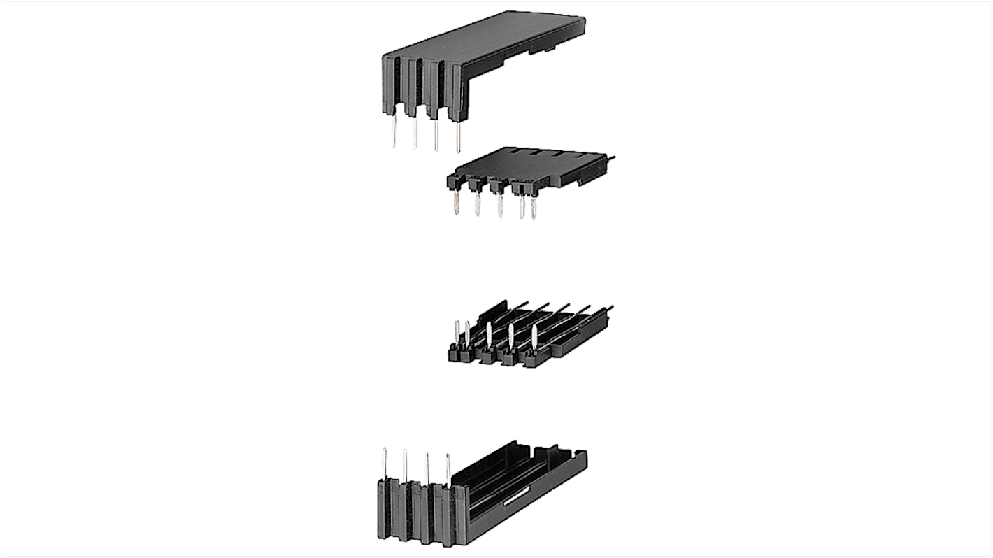 Zoccolo relè Siemens 3RT1916-4KA2 per 3RT201.1, set di adattatori modulari neri, alta qualità, per collegamenti a saldare.