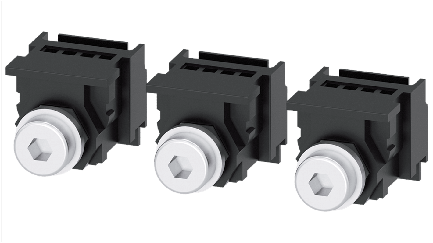 Kit di assemblaggio Siemens 3VA9113-0QA00 per interruttori automatici 3VA1, include accessori per installazione semplice.