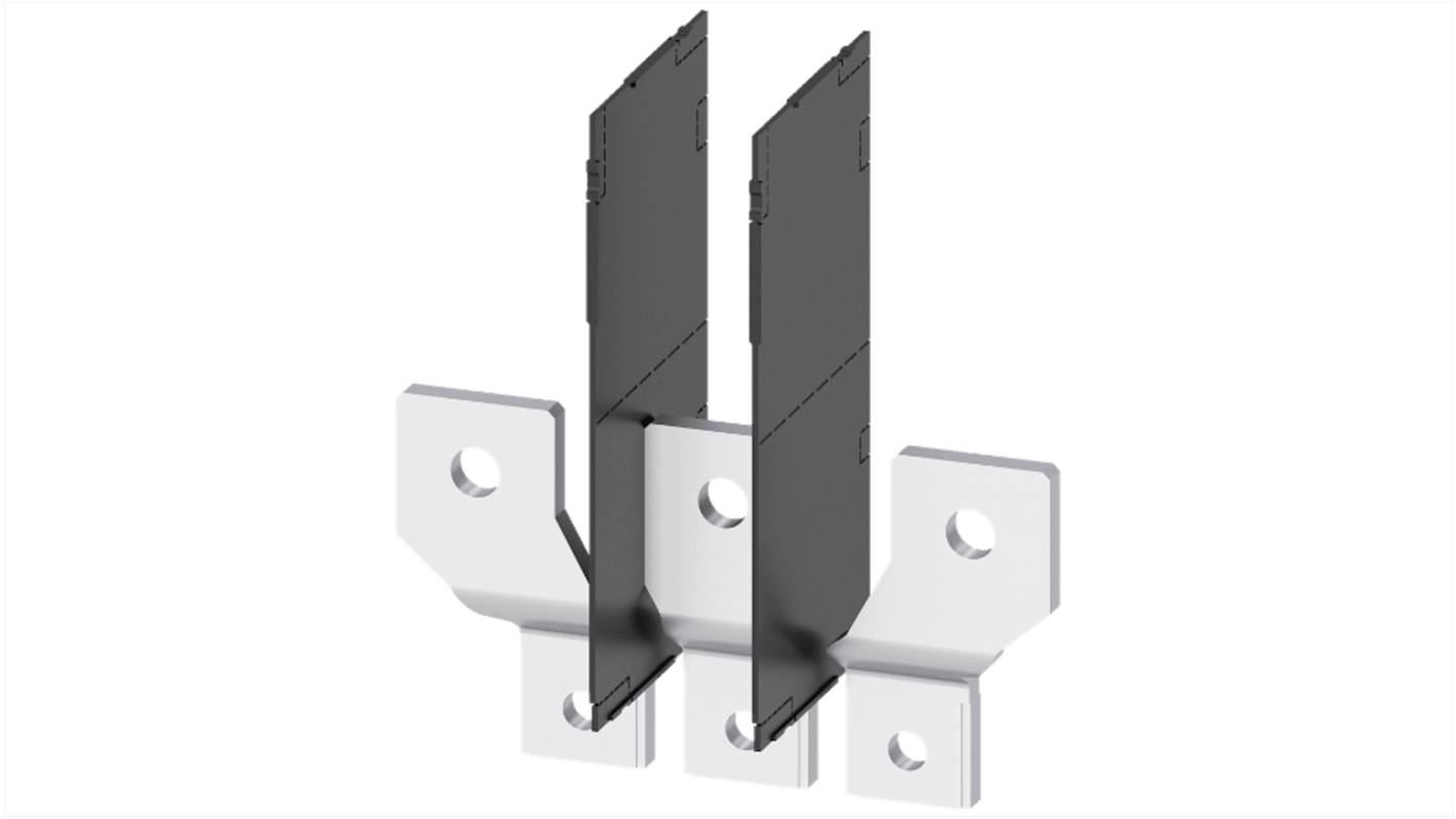 Connettore filo Siemens 3VA9483-0QC00 per interruttori automatici 3VA1 e 3VA2 400/630, composto da 3 unità accessorie, approvato EAC.