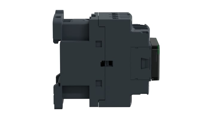 Contattore reversibile Schneider Electric LC1D09K7, 3 poli, 9 A, montaggio su guida DIN, dimensioni 77x45x86 mm.