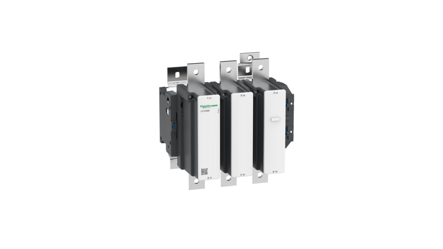 Contattore reversibile Schneider Electric LC1F800, 3 poli, 800 A, bobina 400 V c.c., grado di protezione IP2x.