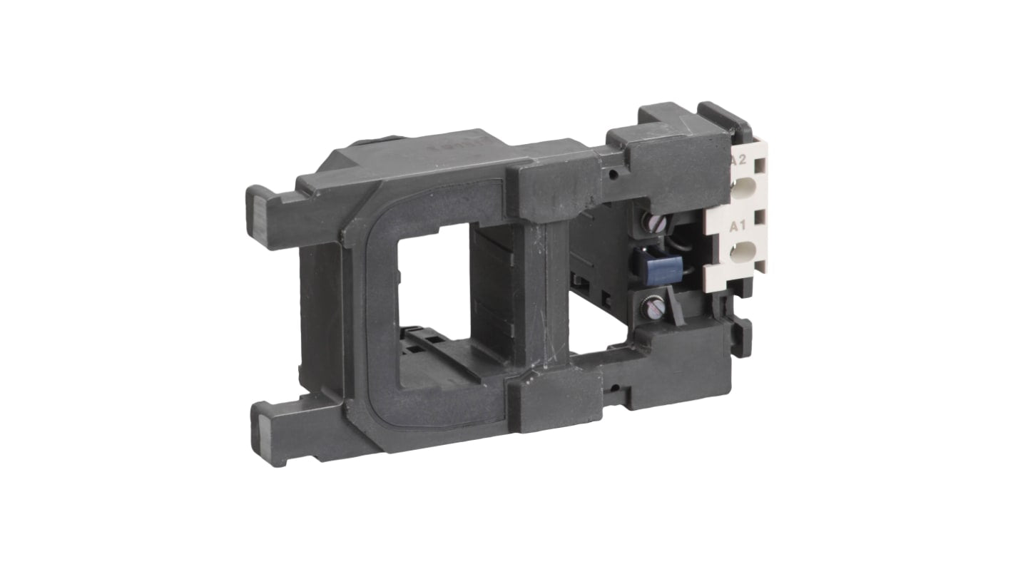 Bobina contattore Schneider Electric LX4FH110 per serie LC, 110 V c.c., peso 0,74 kg, durata meccanica fino a 10 milioni di cicli.