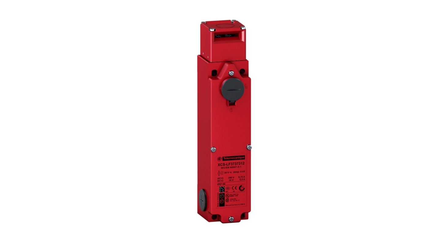 Interruttore di interblocco di sicurezza a chiave Telemecanique Sensors, 5NC/1NO, grado di protezione IP66, custodia in lega di zinco.