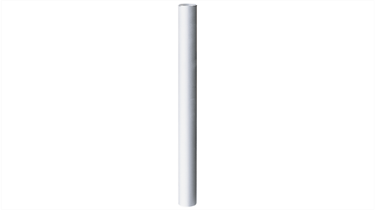 Barra di montaggio Siemens 8WD4308-0EE in alluminio argentato, lunghezza 150 mm, per colonne di segnalazione, diametri 50 e 70 mm.