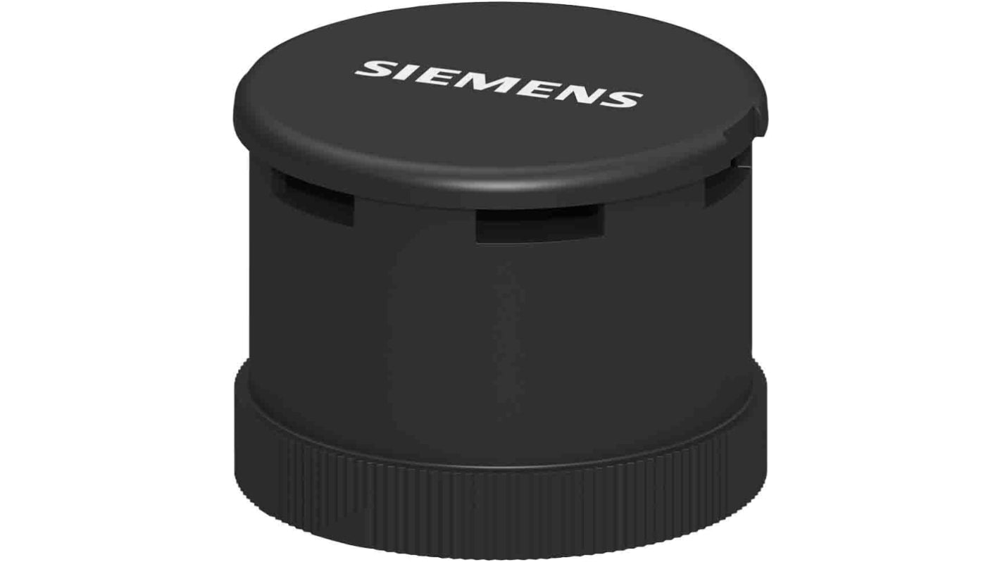 Avvisatore acustico Siemens 8WD4450-0EA2, sirena multitono nera con volume regolabile, montaggio a baionetta, intensità sonora 120 dB.