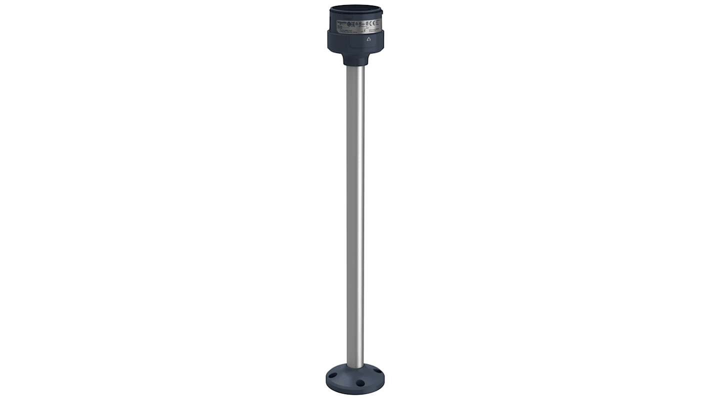 Piastra di montaggio per torrette luminose modulari XVUZ400 di Schneider Electric. Alluminio nero, IP65, -25 a 50 °C.