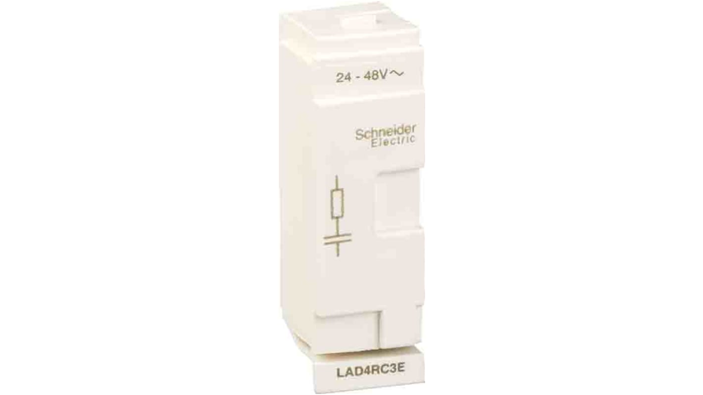 Soppressore di sovratensioni Schneider Electric LAD4RC3N per moduli 3P LC1D40A...D80A4P, compatibile con TeSys.