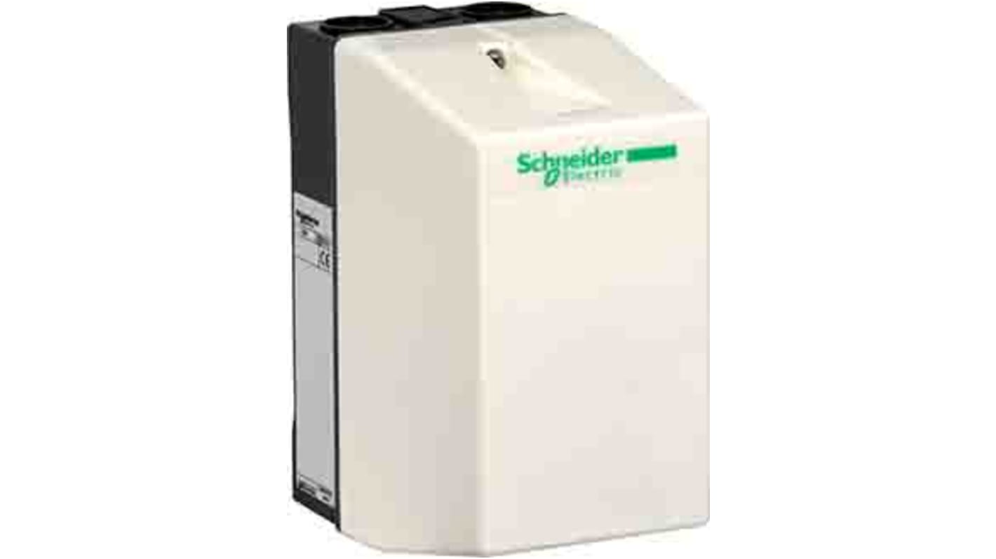 Starter DOL manuale Schneider Electric LE1D09F7 per motori, 5.5 kW, 110 V AC, 9 A, IP65, serie TeSys.